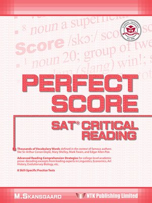 cover image of Perfect Score – SAT Critical Reading